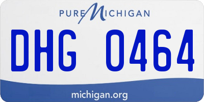 MI license plate DHG0464