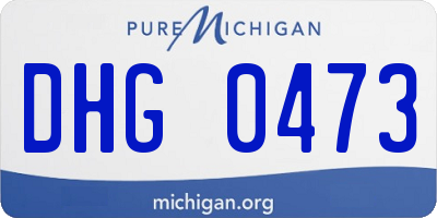 MI license plate DHG0473