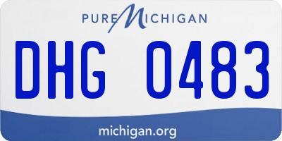 MI license plate DHG0483