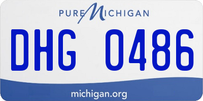 MI license plate DHG0486