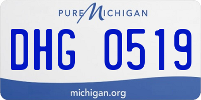 MI license plate DHG0519
