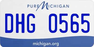 MI license plate DHG0565