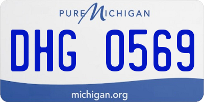 MI license plate DHG0569