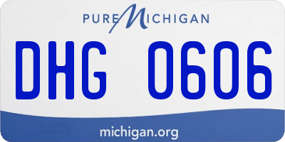 MI license plate DHG0606