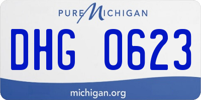 MI license plate DHG0623
