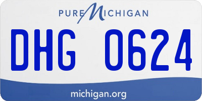 MI license plate DHG0624