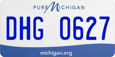 MI license plate DHG0627
