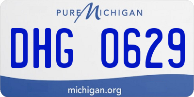MI license plate DHG0629
