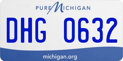 MI license plate DHG0632