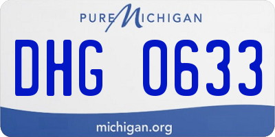 MI license plate DHG0633