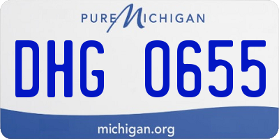 MI license plate DHG0655