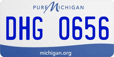 MI license plate DHG0656