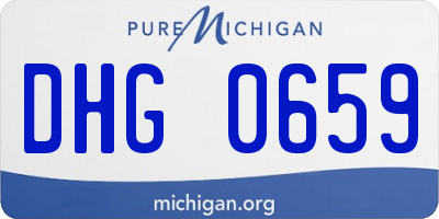 MI license plate DHG0659