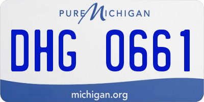 MI license plate DHG0661