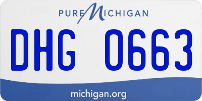 MI license plate DHG0663