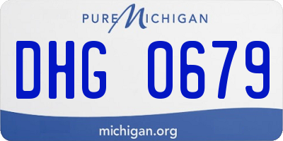 MI license plate DHG0679