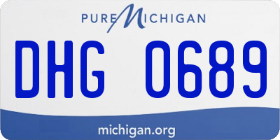MI license plate DHG0689