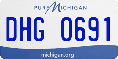 MI license plate DHG0691