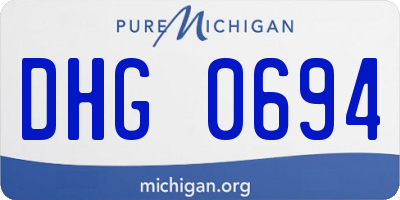 MI license plate DHG0694
