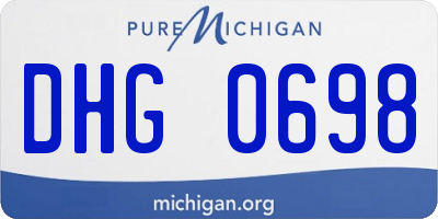 MI license plate DHG0698