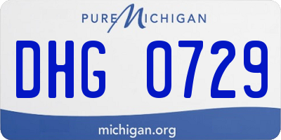 MI license plate DHG0729