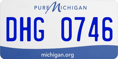 MI license plate DHG0746