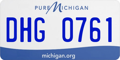 MI license plate DHG0761