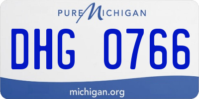 MI license plate DHG0766