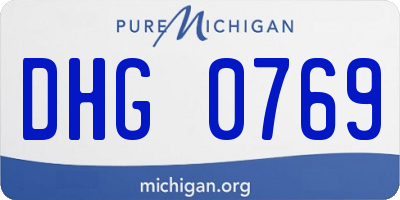 MI license plate DHG0769