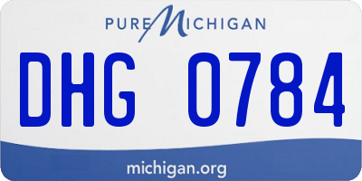 MI license plate DHG0784
