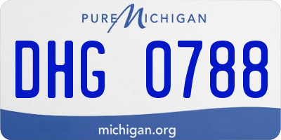 MI license plate DHG0788