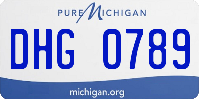 MI license plate DHG0789