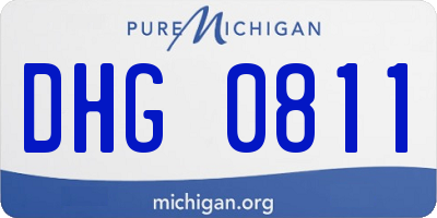 MI license plate DHG0811