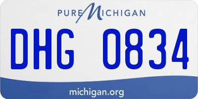 MI license plate DHG0834