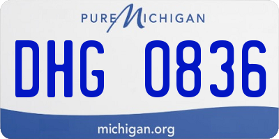 MI license plate DHG0836