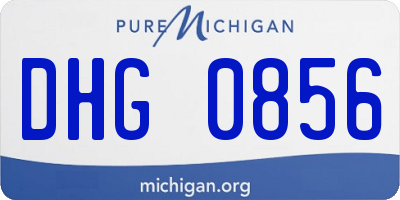 MI license plate DHG0856
