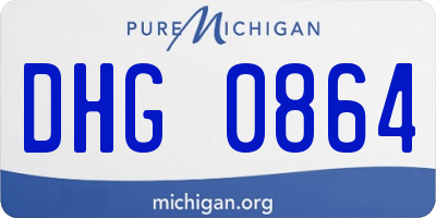 MI license plate DHG0864
