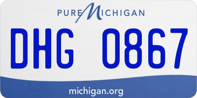 MI license plate DHG0867