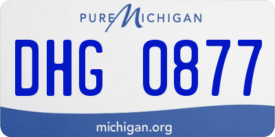 MI license plate DHG0877