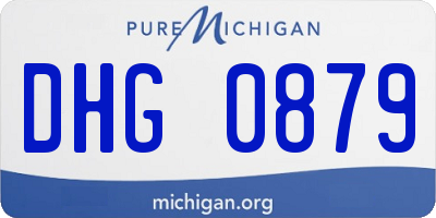 MI license plate DHG0879