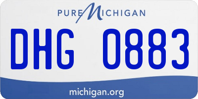 MI license plate DHG0883