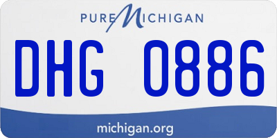 MI license plate DHG0886