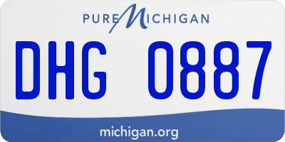 MI license plate DHG0887