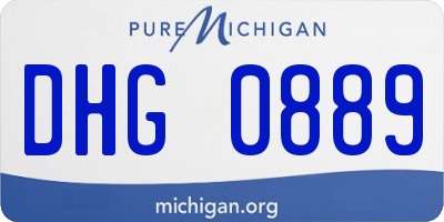 MI license plate DHG0889