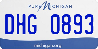 MI license plate DHG0893