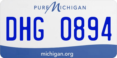 MI license plate DHG0894