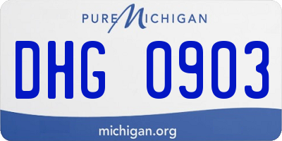 MI license plate DHG0903