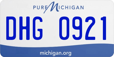 MI license plate DHG0921