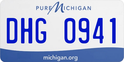 MI license plate DHG0941
