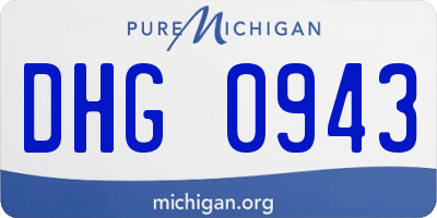 MI license plate DHG0943
